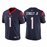 Nike Texans Men & Women & Youth 1 Derek Stingley Jr. Navy Youth 2022 NFL Draft Vapor Untouchable Limited Jersey,baseball caps,new era cap wholesale,wholesale hats
